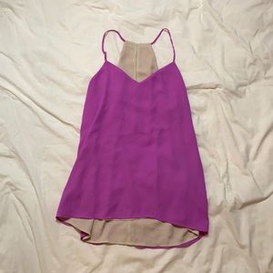 Express Bright purple tank top size small